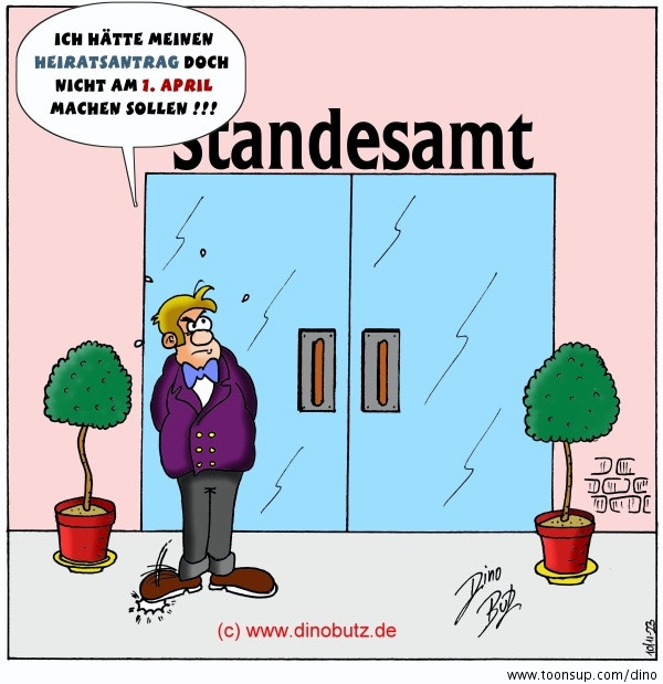 Hochzeit Cartoon
 Cartoon April April