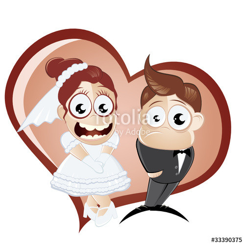 Hochzeit Cartoon Lustig
 "hochzeit brautpaar cartoon lustig" Stockfotos und