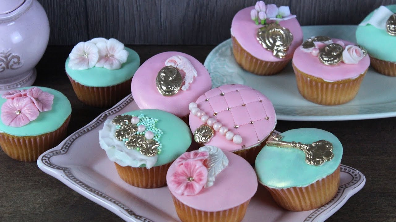 Hochzeit Cupcakes
 Saftige Vintage Zitronen Cupcakes Muffins dekorieren