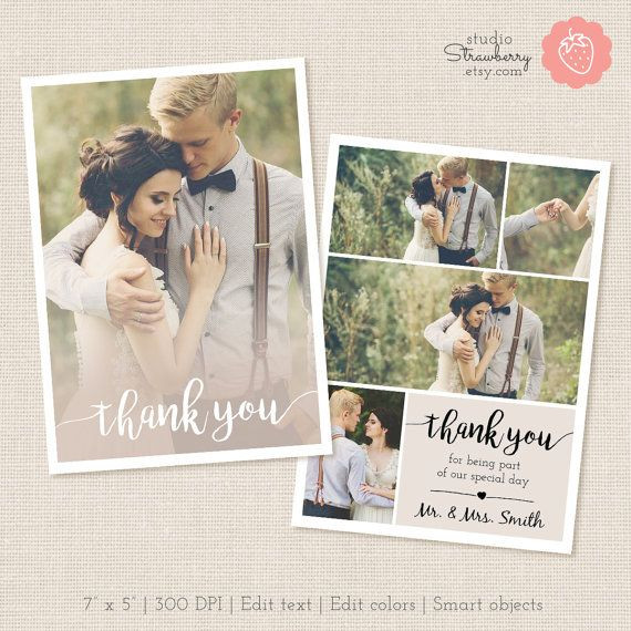 Hochzeit Danksagung
 Kartenvorlage danke danke Printable von StudioStrawberry
