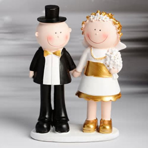 Hochzeit Figuren
 Tortenfigur Brautpaar goldene Hochzeit