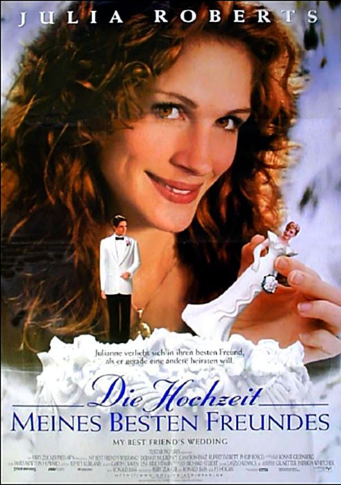 Hochzeit Film
 plakat Hochzeit meines besten Freundes Die 1997