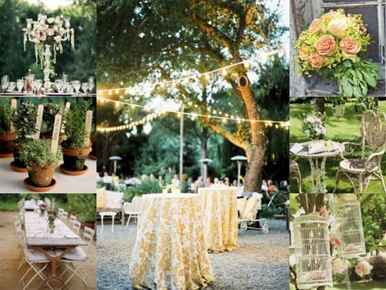 Hochzeit Garten
 Vintage Hochzeit mit Eleganz und Glamour feiern