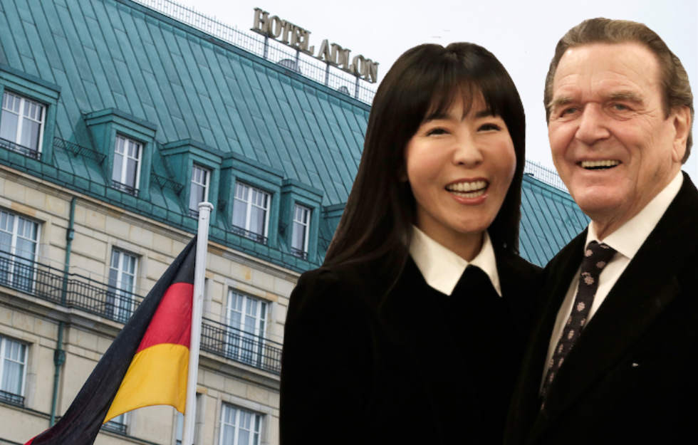 Hochzeit Gerhard Schröder
 Promi Auflauf im "Adlon" Alt Kanzler Schröder feiert