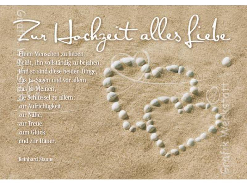 Hochzeit Grafik
 Doppelkarte Zur Hochzeit al Grafik Werkstatt