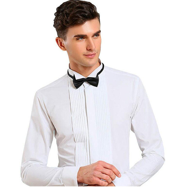Hochzeit Hemd
 Oben Prom party männer smoking hochzeit hemd slim fit