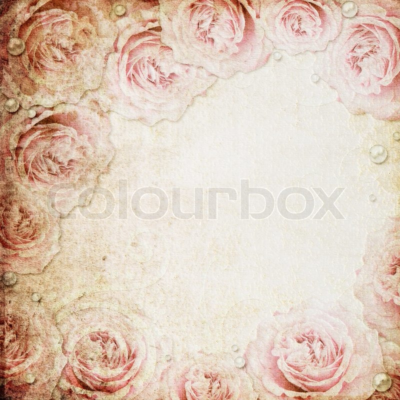 Hochzeit Hintergrund
 Grunge beige und rosa Hochzeit Hintergrund mit ross und