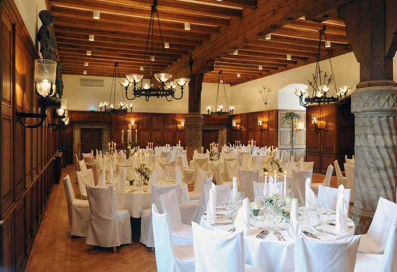 Hochzeit Hotel
 Der Rittersaal Das Hotel Hotel Schloss Waldeck auf