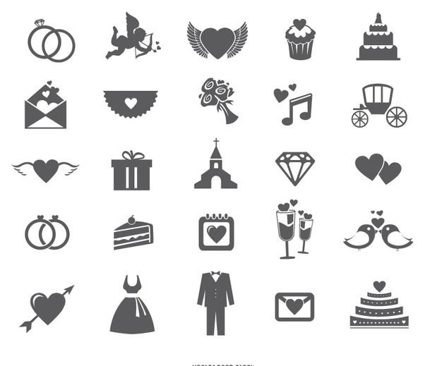 Hochzeit Icons
 Icons Hochzeit