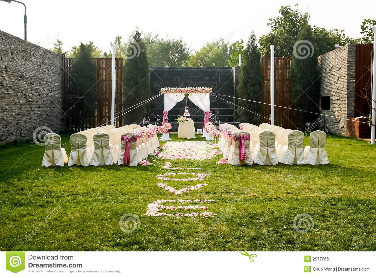 Hochzeit Im Freien
 Hochzeit Szene Im Freien Stockbild Bild