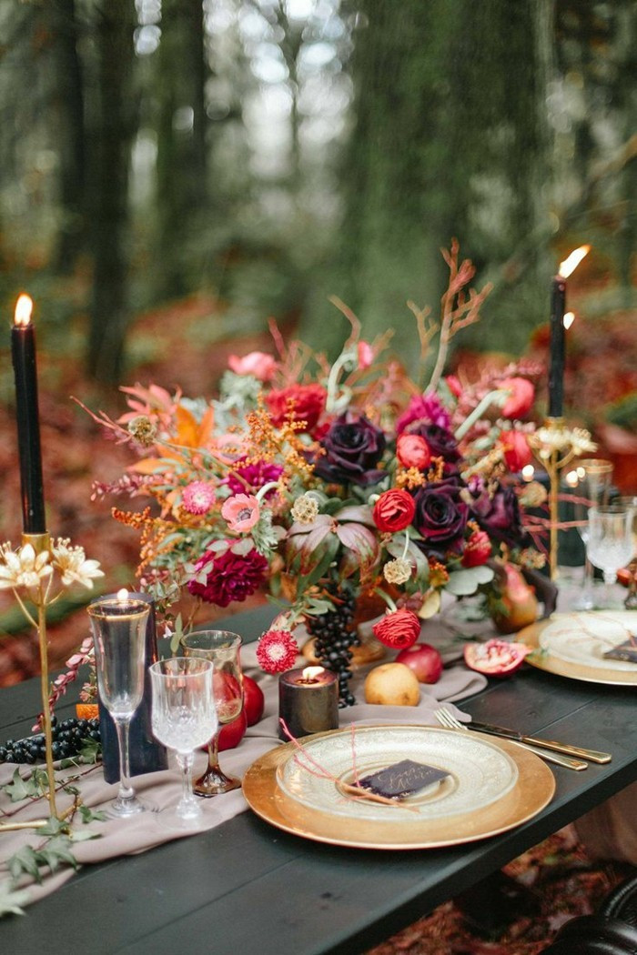 Hochzeit Im Herbst
 Hochzeit im Oktober 69 Beispiele für Tischdekoration in