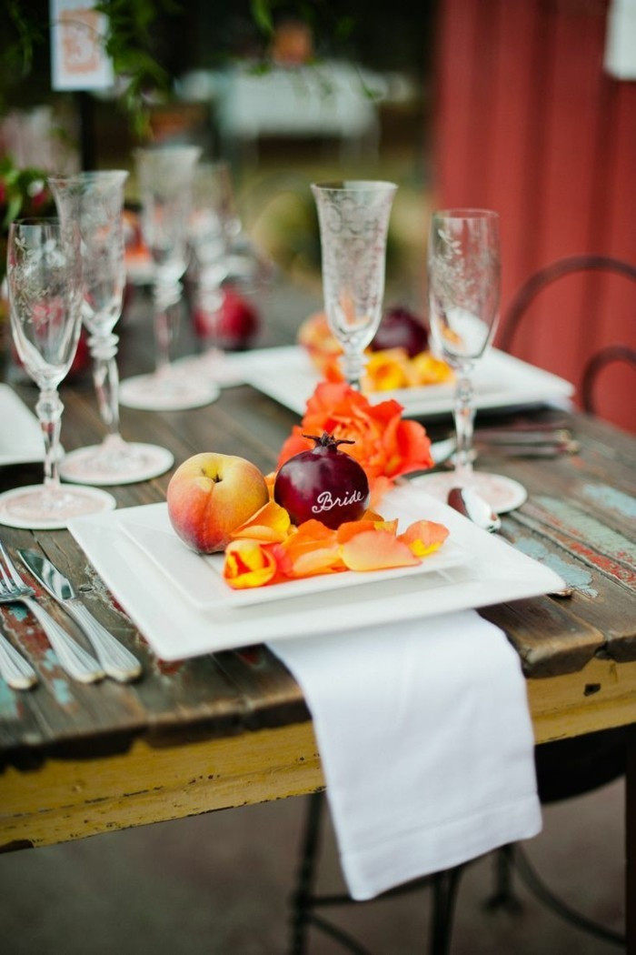 Hochzeit Im Oktober
 Hochzeit im Oktober 69 Beispiele für Tischdekoration in