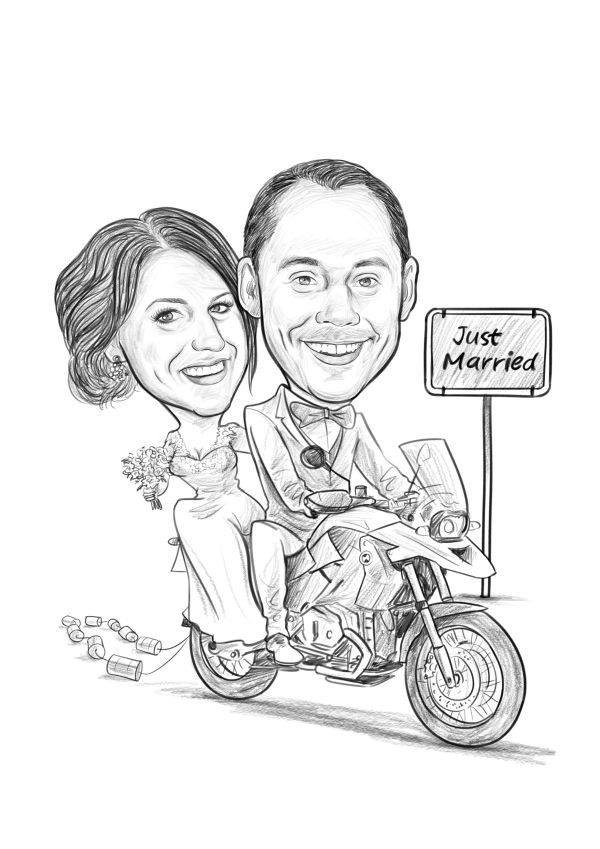 Hochzeit Karikatur
 Karikatur Hochzeit Karikatur vom Foto