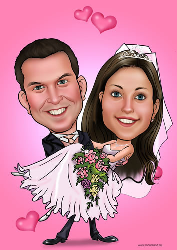 Hochzeit Karikatur
 Hochzeits Karikatur vom Foto