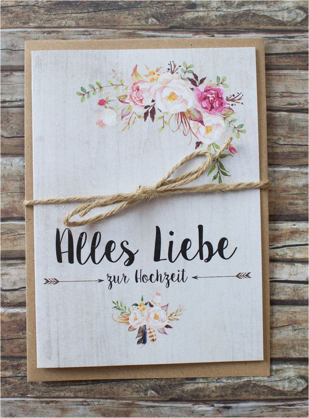 Hochzeit Karte
 Glückwunschkarte zur Hochzeit Hochzeitskarte für das