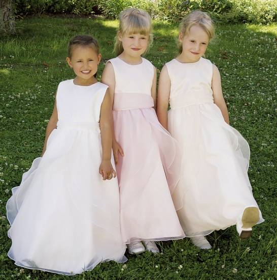 Hochzeit Kinderkleider
 Satin Kinderkleider Kinderfestmode