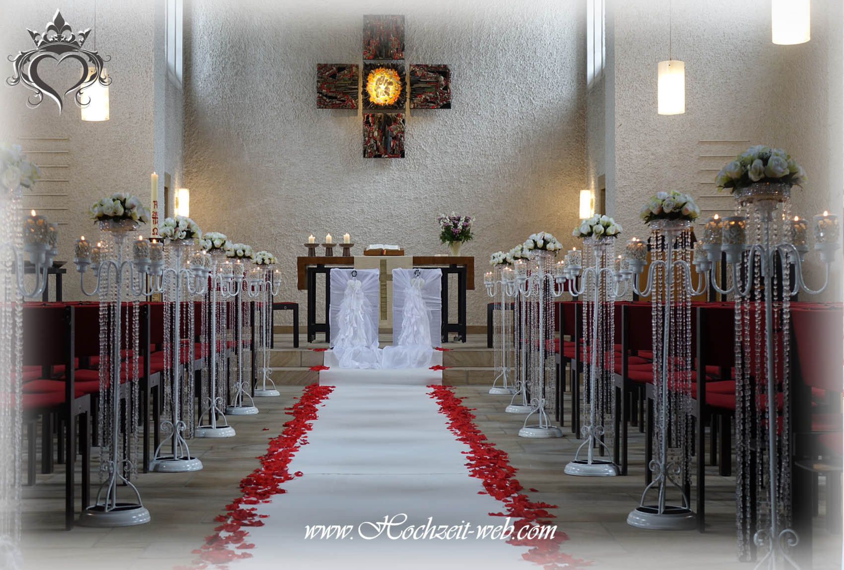 Hochzeit Kirchendeko
 Kirchendekoration und Dekoration für Trauung im Freien