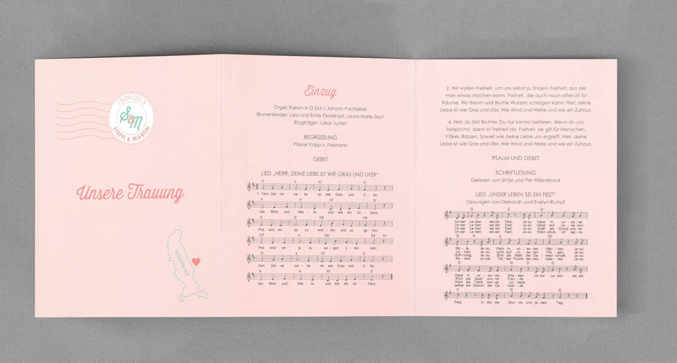 Hochzeit Kirchenheft
 Beispiele für euer Kirchenheft zur Hochzeit