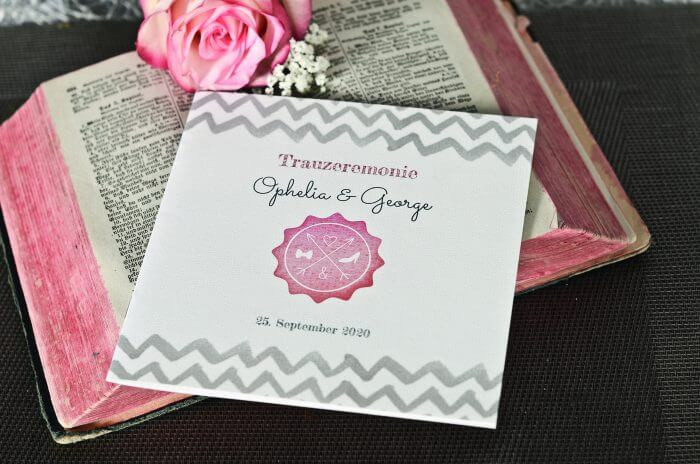 Hochzeit Kirchenheft
 Kirchenheft für Hochzeit Anleitung Hochzeitsportal24
