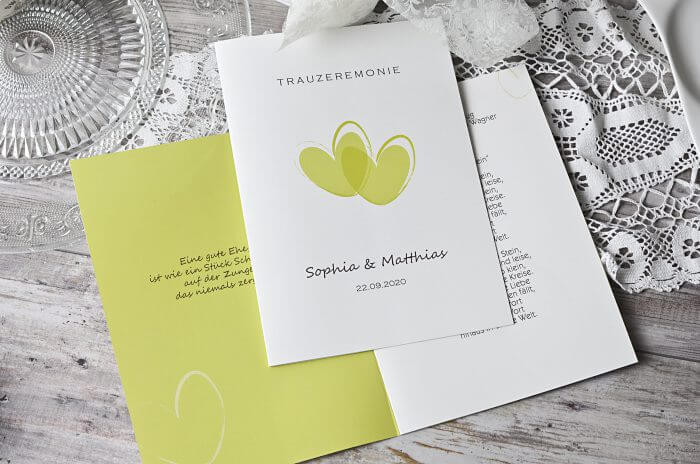 Hochzeit Kirchenheft
 Kirchenheft für Hochzeit Anleitung Hochzeitsportal24