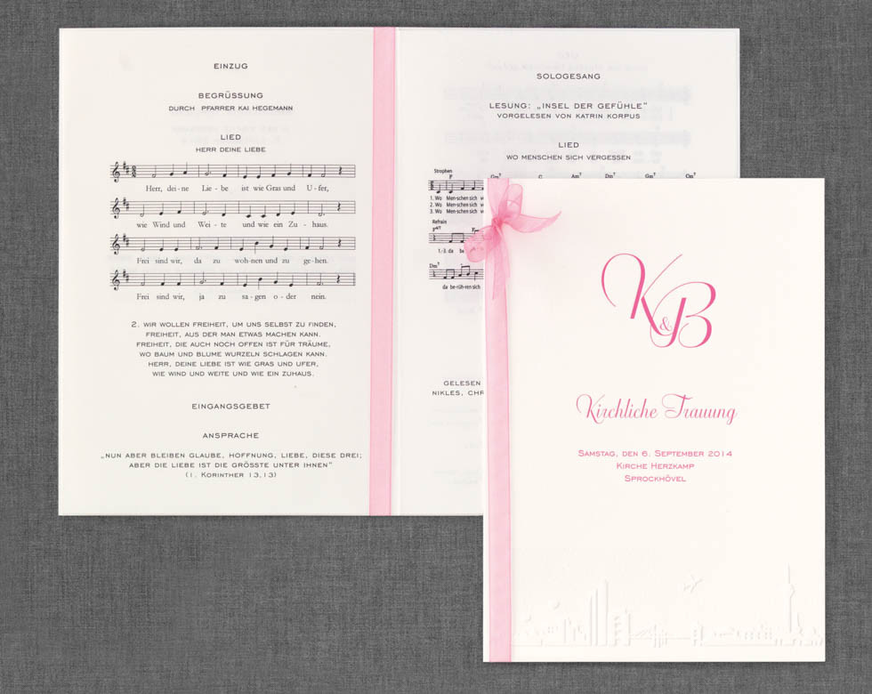 Hochzeit Kirchenheft
 Beispiele für euer Kirchenheft zur Hochzeit