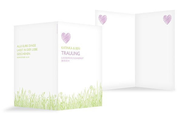 Hochzeit Kirchenheft
 Kirchenheft Hochzeit "Sommerwiese"