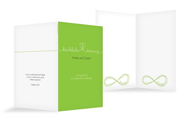 Hochzeit Kirchenheft
 Kirchenheft Hochzeit "Unendlich"