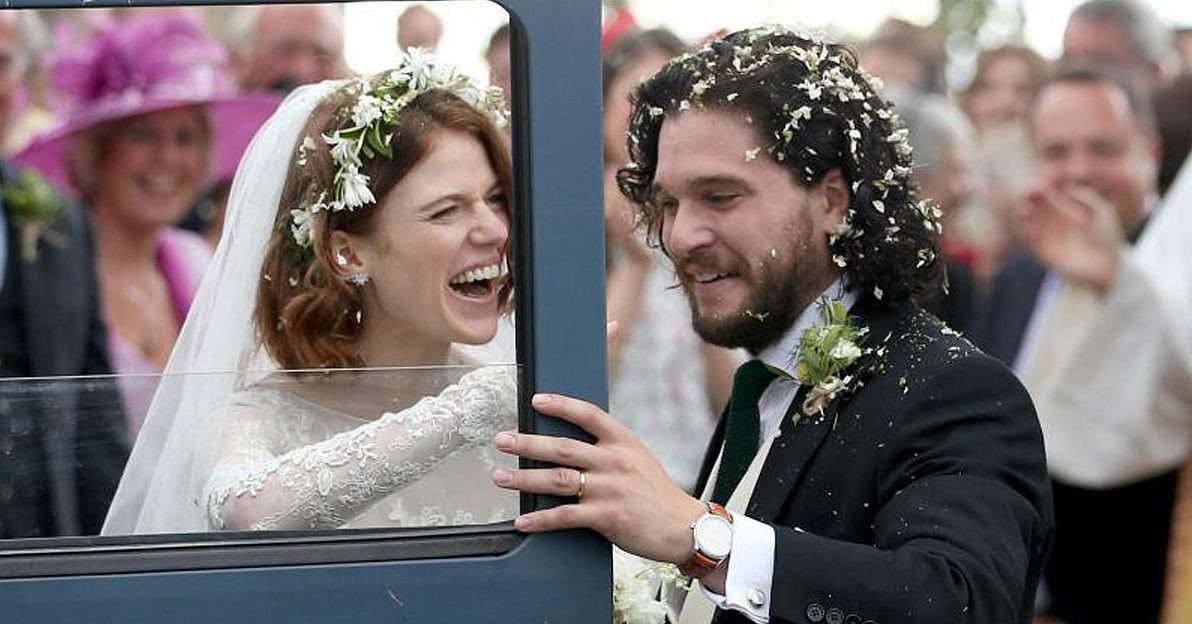 Hochzeit Kit Harington
 Kit Harington und Rose Leslie Bilder von der Hochzeit