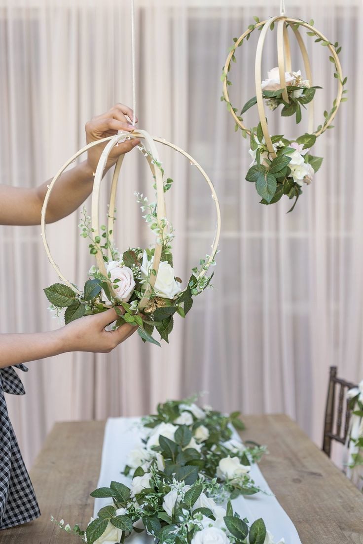 Hochzeit Kränzen
 Set mit 2 handgefertigten Blush Rose Kränzen