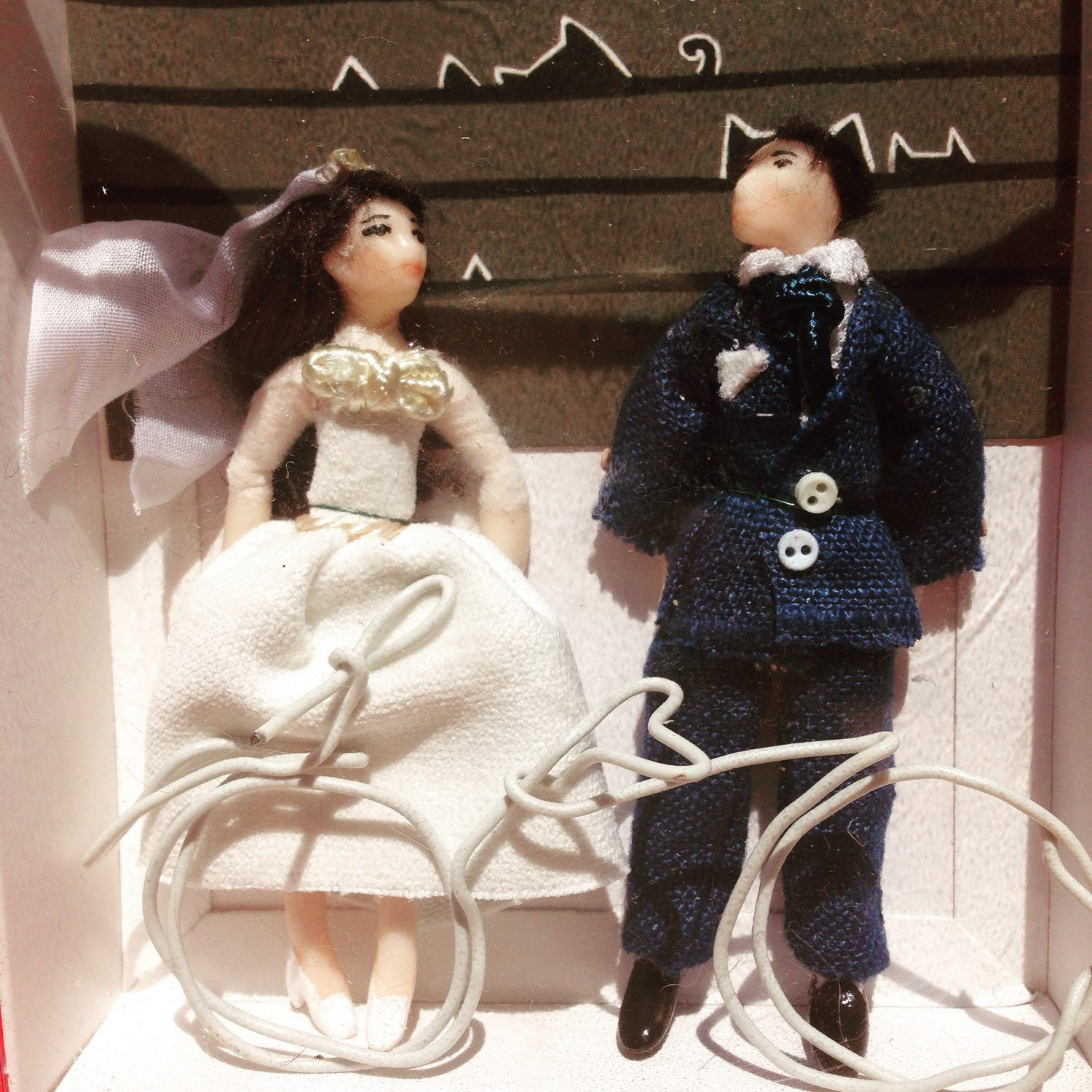 Hochzeit Kuchen
 Hochzeit Kuchen Spitzenwerken Puppen Stoyries Ed und Mila