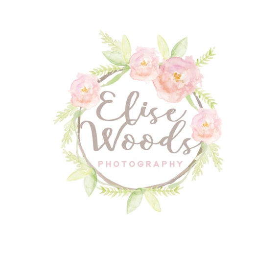 Hochzeit Logo
 Logo Design Blumenkranz Logo gemalt Logo Aquarell Logo