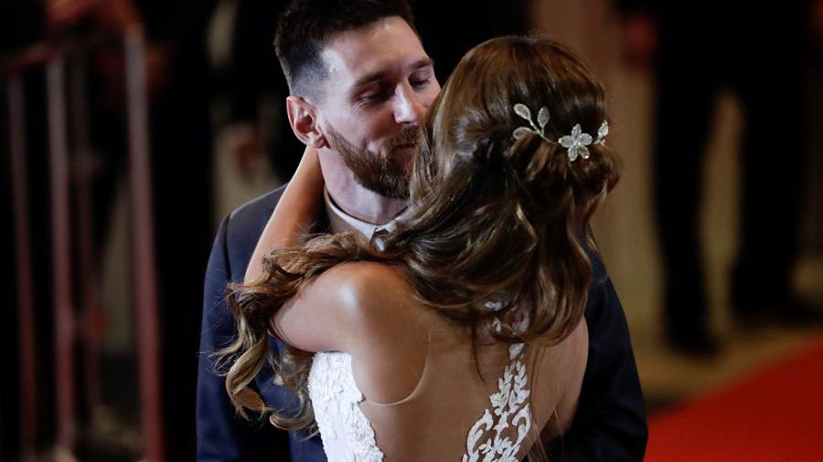 Hochzeit Messi
 Lionel Messi Hochzeit mit seiner Frau Antonela –