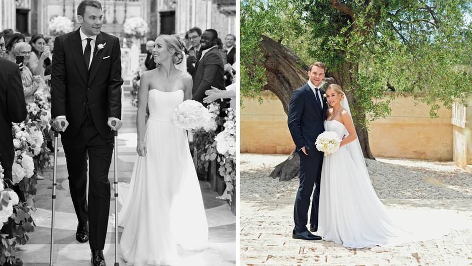 Hochzeit Neuer
 Trauung auf Krücken Manuel Neuer heiratet kirchlich