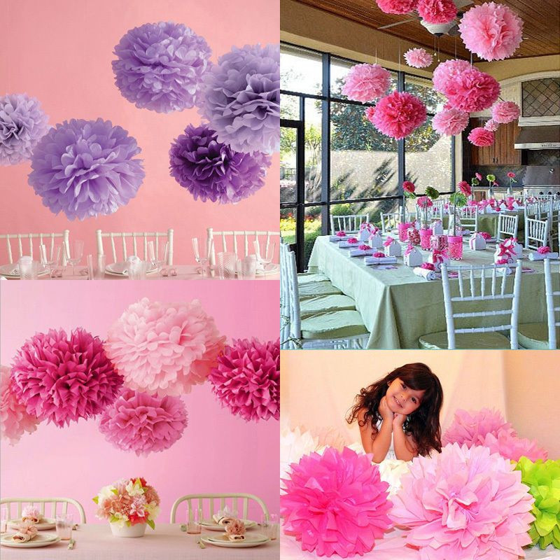 Hochzeit Party
 10Stk Papier Pompon Pompoms Hochzeit Party Feier