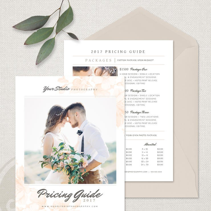 Hochzeit Preise
 Foto Preis Liste Hochzeit Preise Vorlage Fotografie Preise