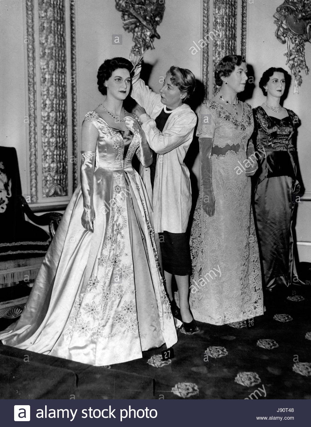 Hochzeit Prinzessin Margaret
 3 März 1956 Royal Neuheiten bei Tussauds neue Modelle