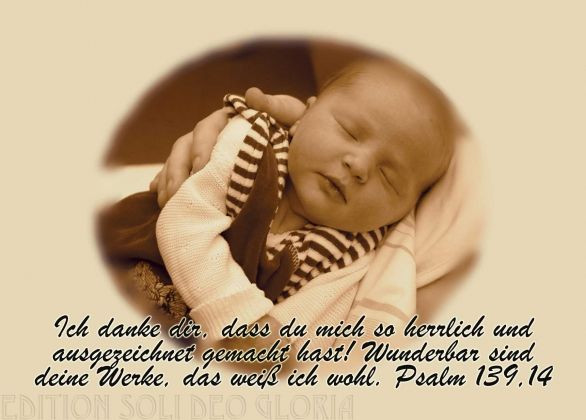 Hochzeit Psalm 139
 christliche Postkarte 29 Psalm 139 Grußkarte zur Geburt