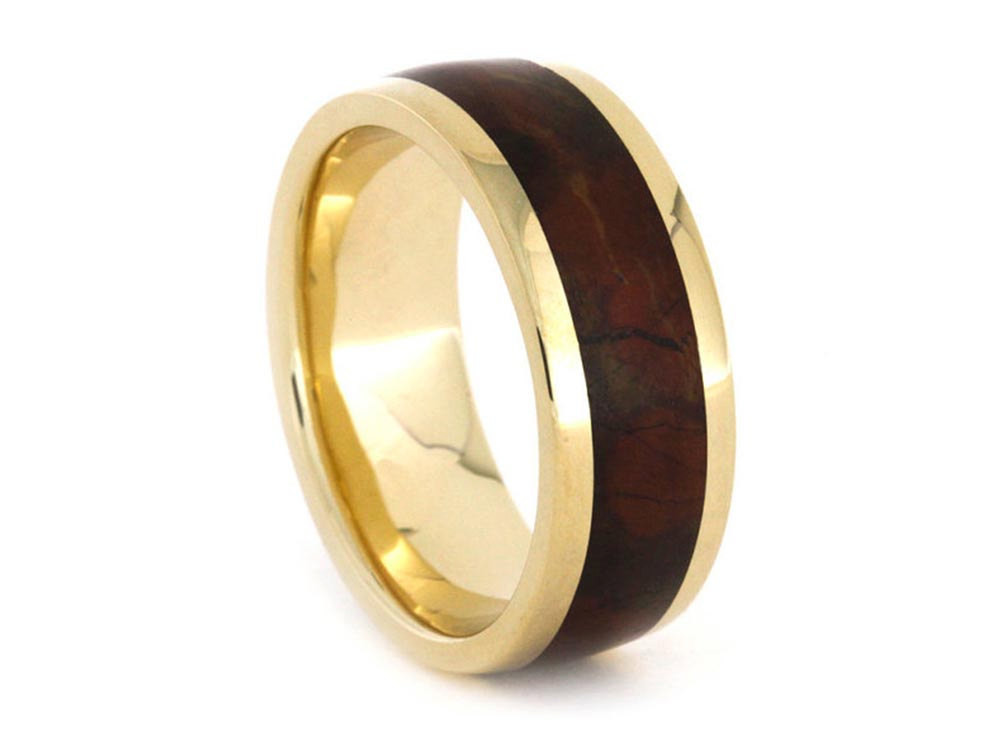 Hochzeit Ring
 Jaspis und Gold Hochzeit Ring einzigartige Hochzeit Ring