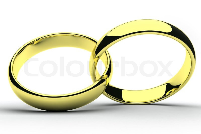 Hochzeit Ringe
 Isolierte gold Hochzeit Ringe Stockfoto