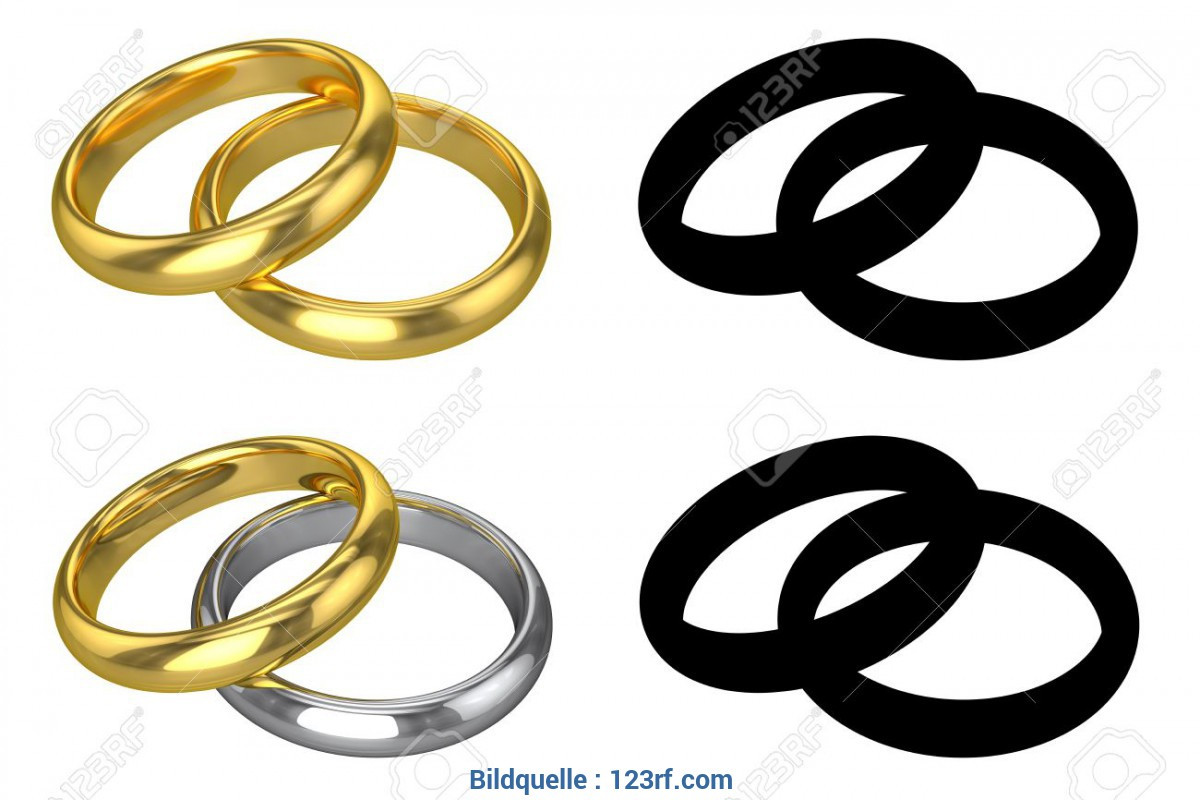 Hochzeit Ringe Symbol
 Atemberaubend Hochzeit Ringe Symbol Schwarz Weiß Realistic