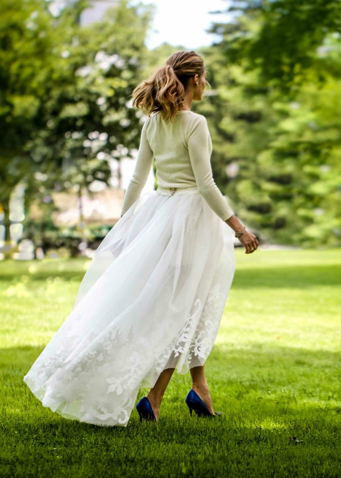 Hochzeit Rock Und Oberteil
 Braut Mode Trends Angesagte Outfit Ideen aus zwei Teilen