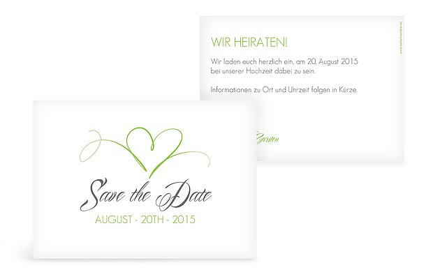 Hochzeit Save The Date
 Save the Date Karten zur Hochzeit – Versand in 1 2 Tagen