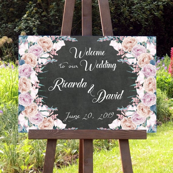 Hochzeit Schild
 Hochzeit Willkommen Tafel Schild Hochzeitsdeko Partydeko