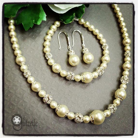 Hochzeit Schmuck Set
 Braut Schmuck Perlen Brautschmuck Set Hochzeit Schmuck Set