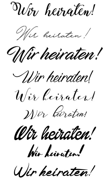 Hochzeit Schriftart
 Schriftarten für Hochzeitseinladung Tipps und Ideen