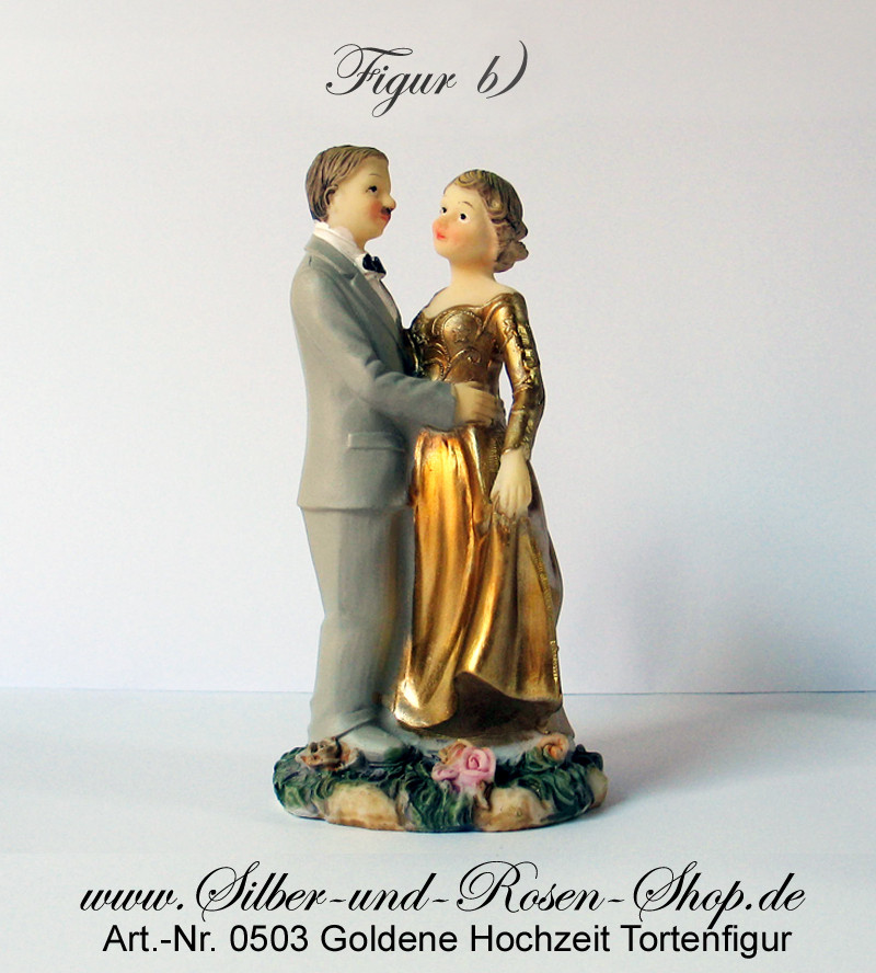 Hochzeit Shop
 Tortenfigur Goldene Hochzeit 12 cm günstig bestellen