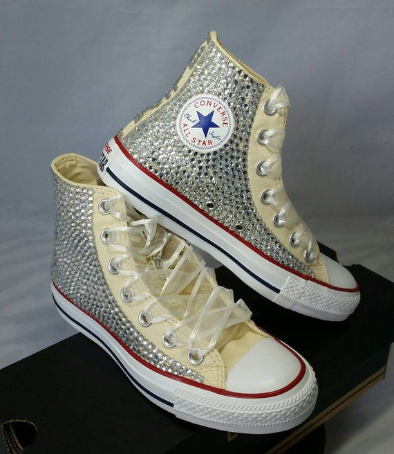 Hochzeit Sneaker
 Voller Bling Hochzeit Converse Braut Sneakers Custom