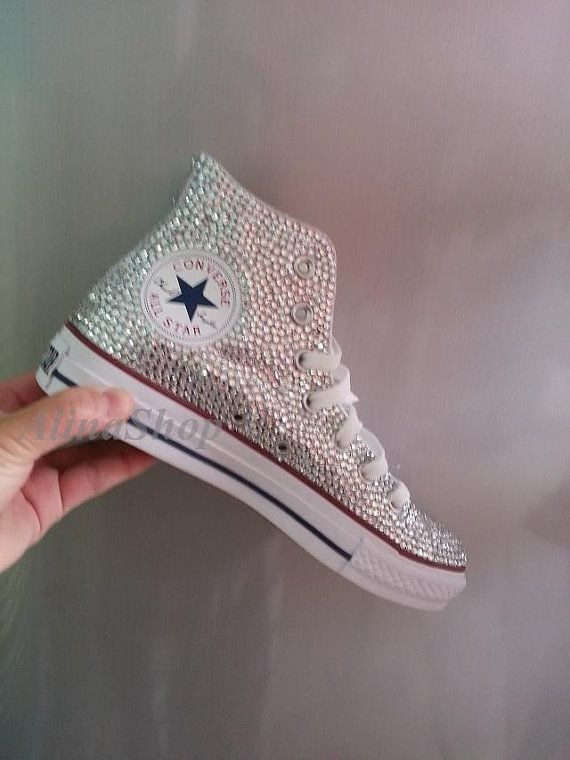 Hochzeit Sneaker
 Bling Hochzeit Converse flache Schuhe Remasuri saubere