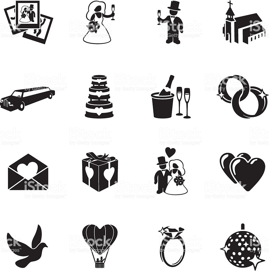 Hochzeit Symbole
 Hochzeit Symbole Stock Vektor Art und mehr Bilder von