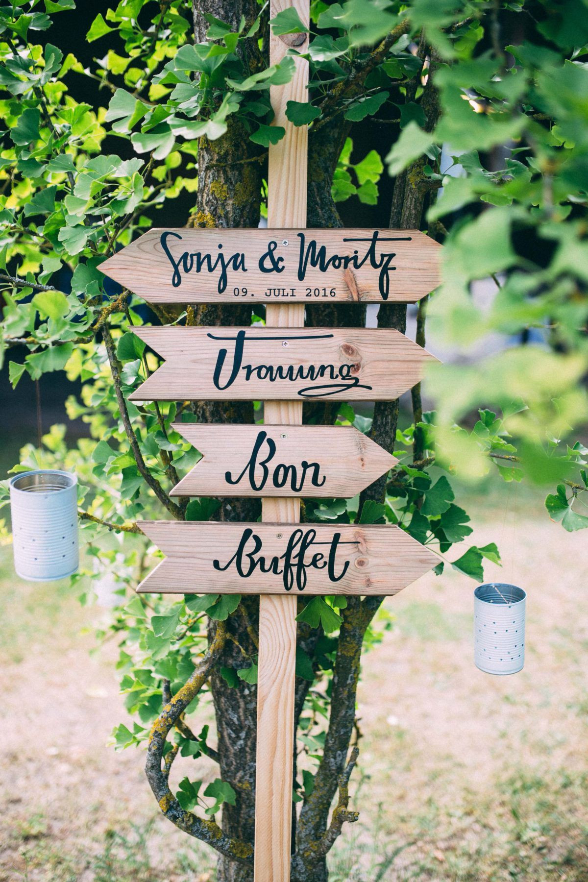 Hochzeit Wegweiser
 Wegweiser bei DIY Hochzeit